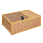 94 Cm Wooden Tortoise House Turtle Habitat Small Reptile Cage | Yellow