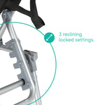 Folding Sun Lounger - Black