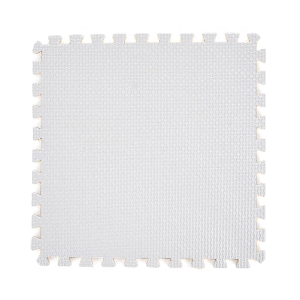 12pcs Interlocking Foam Play Mats For Kids – Soft, 30cm X 30cm Puzzle Floor Tiles | Light Brown