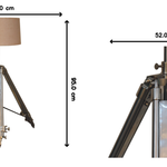 Chrome Tripod Lamp