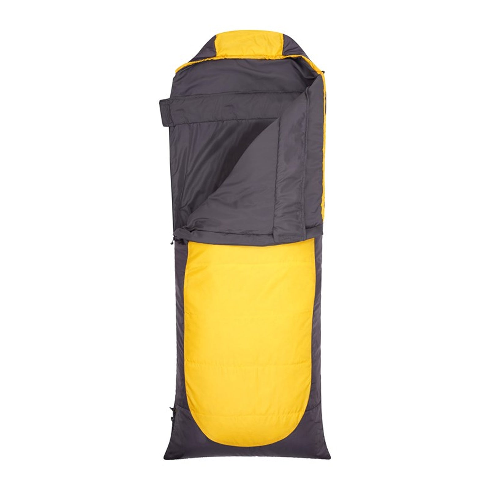 Unisex Adult Left Zip Microlite 500 Square Sleeping Bag | 200cm | Yellow