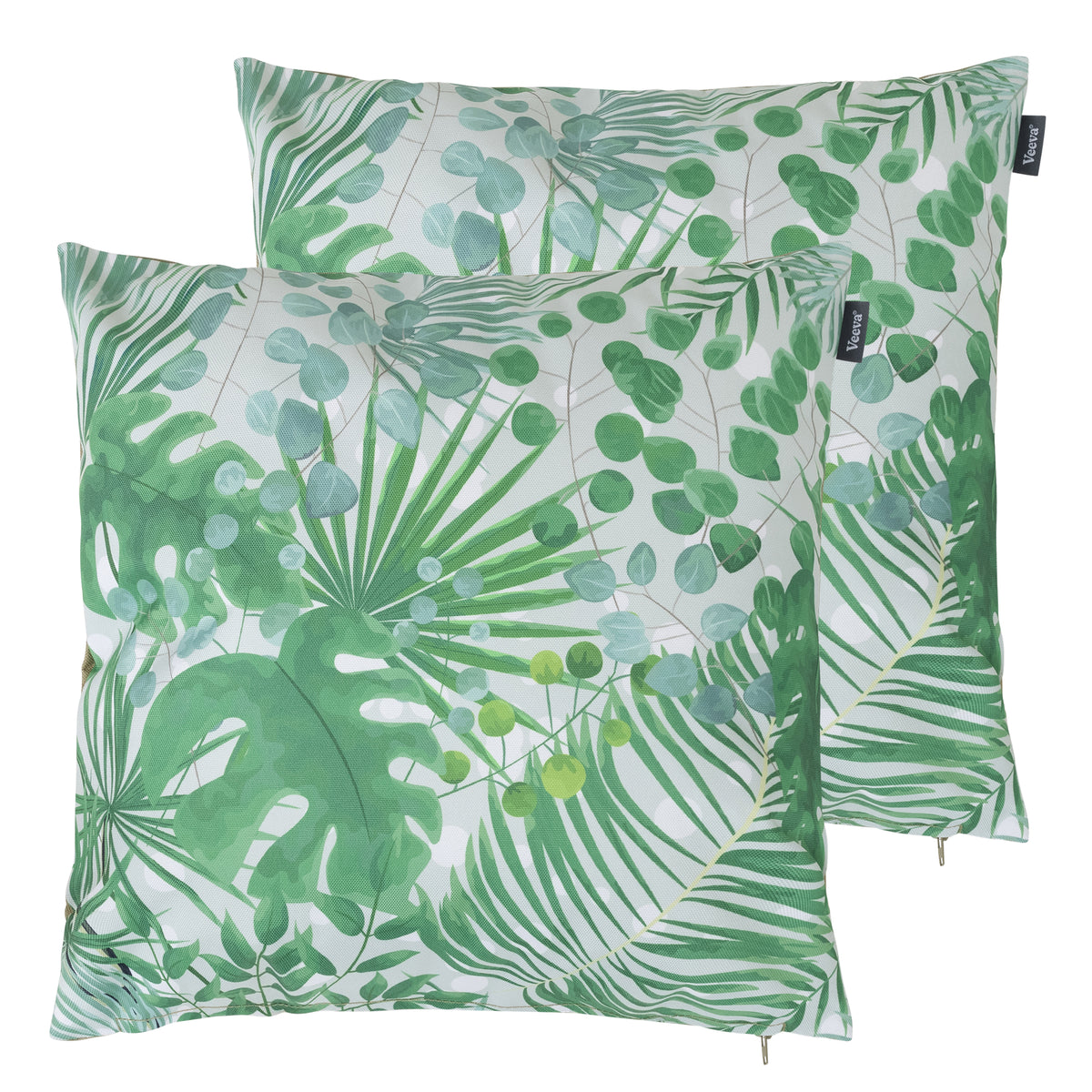 Tropical Indoor Outdoor Cushion Set Of 2 Water Resistant Cushions