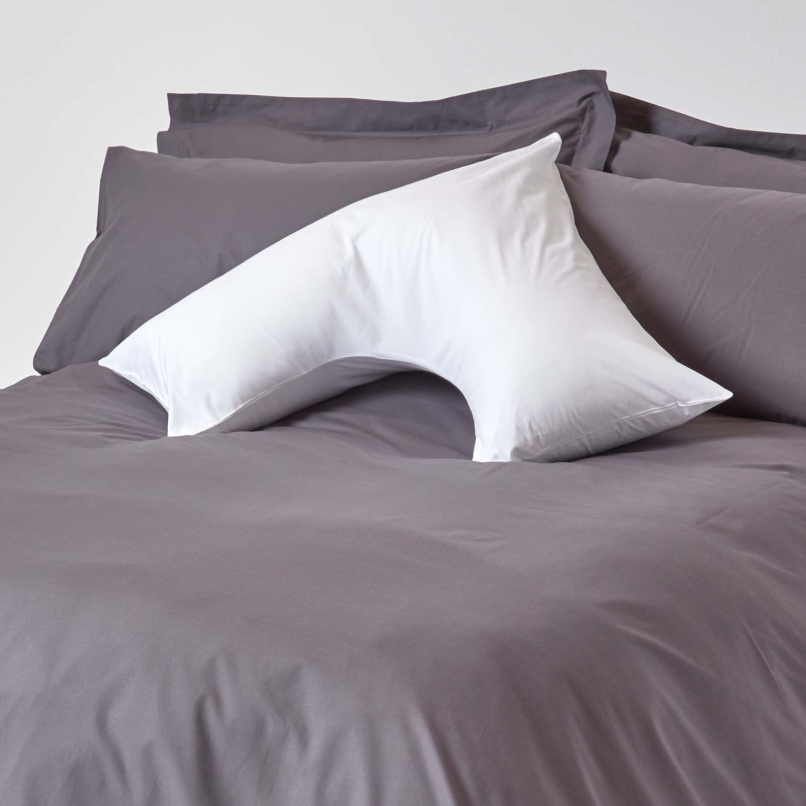 Egyptian Cotton V Shaped Pillowcase 200 Tc | V Shape | White