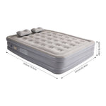 Raised Inflatable Airbed Mattress With Built-in Pump – Includes Pillows | Double