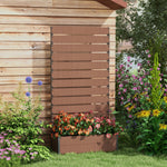 Garden Planter With Trellis For Climbing Plants | Brown