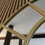 Mio - Metal Arched Window Mirror | 95cm x 120cm | Gold