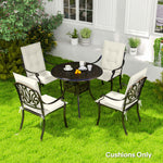 Outdoor Dining Chair Cushions | White