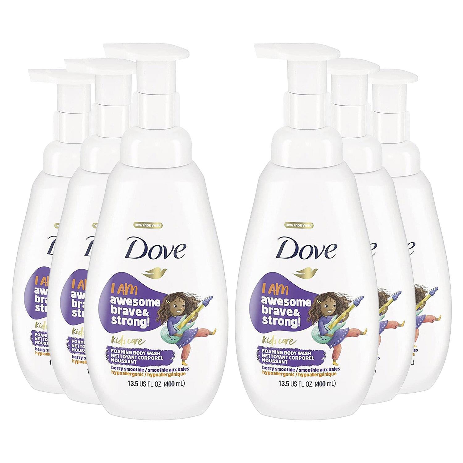 Care Body Wash Berry Smoothie Hypoallergenic Foaming Wash, 6x400ml
