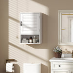 Bathroom Cabinet, Wall Mounted Cabinet With Adjustable Shelves | White