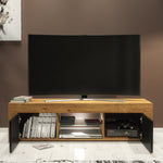 Loom Tv Unit 130cm With Led Lights | Oak