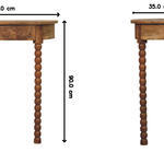Solid Wood Spindle Radiator Console Table