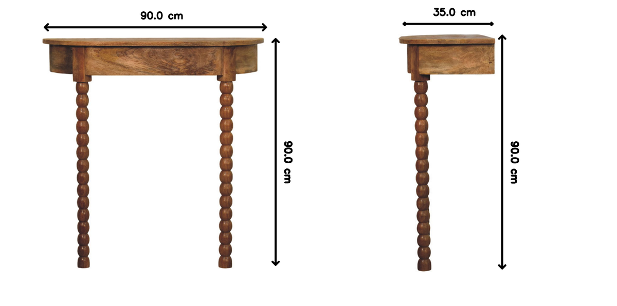 Solid Wood Spindle Radiator Console Table