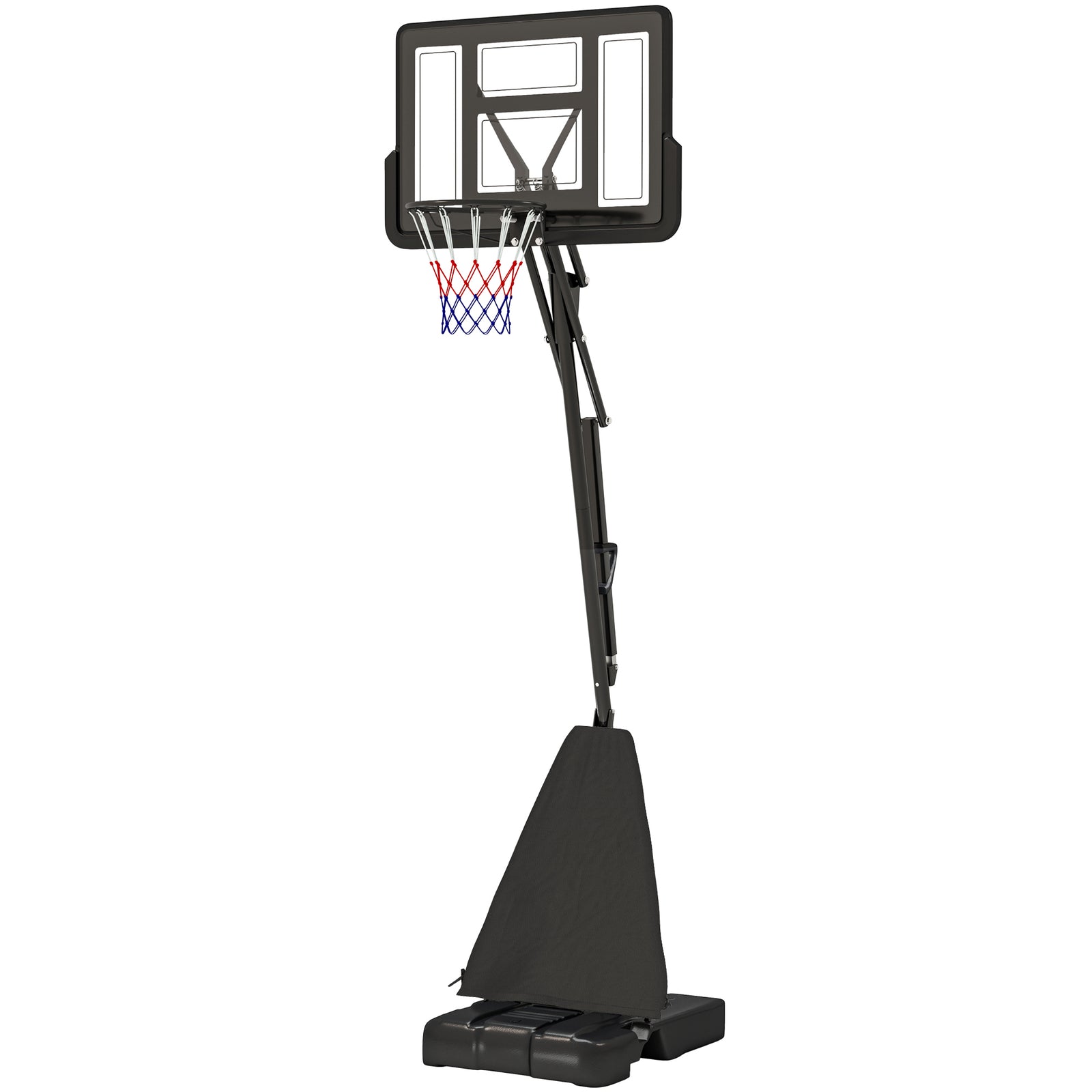 Adjustable Basketball Hoop, Rebound System | Black