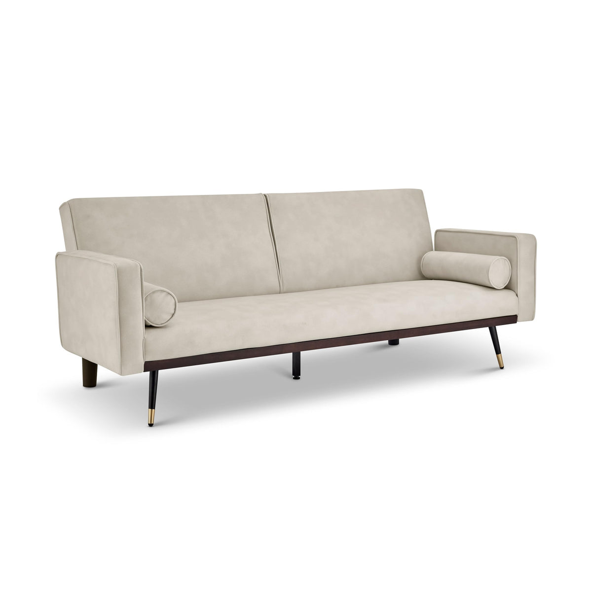 Jenna Suede Sofa Bed 3 Seater Living Room | Cream