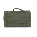 Luxury Green Tweed Picnic Blanket