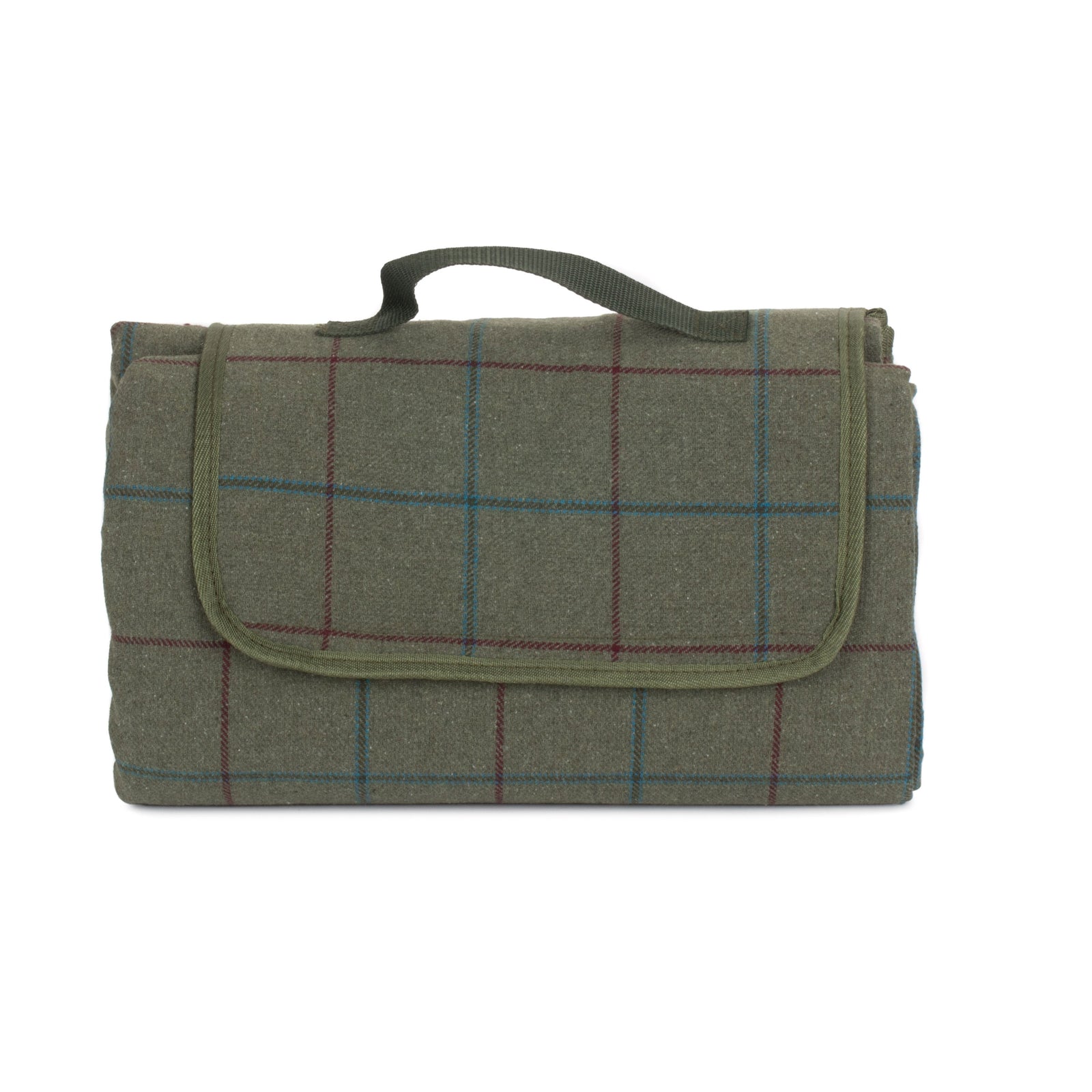 Luxury Green Tweed Picnic Blanket