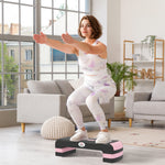 Aerobic Step Three-level Adjustable Exercise Stepper | Pink