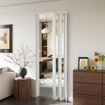 Breeins Magnetic Sliding Pvc Concertina Folding Door With Long Windows