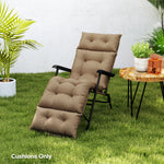 Sun Lounger Cushion Only, Garden Lounge Chair Cushion | Khaki