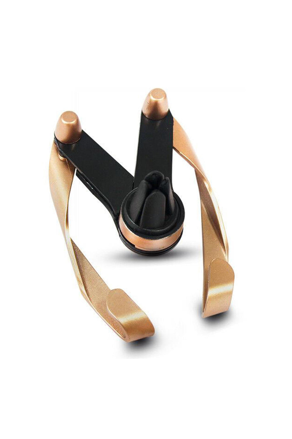 Car Phone Holder Air Vent Mount Bracket Shaped Mobile Phone Stand Gold
