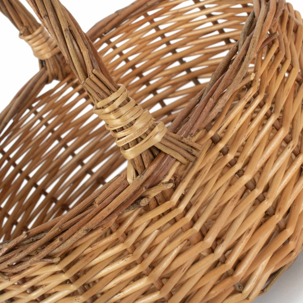 Wicker Two Tone Mini Shopper Basket