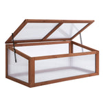 Wooden Cold Frame Greenhouse 100x65x40cm | Brown