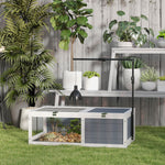 Tortoise House, Wooden Tortoise Table W/ Lamp Holder - Grey | Grey