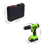 Breeins 21v Cordless Impact Drill Tool Kit 113pcs With 2 Batteries