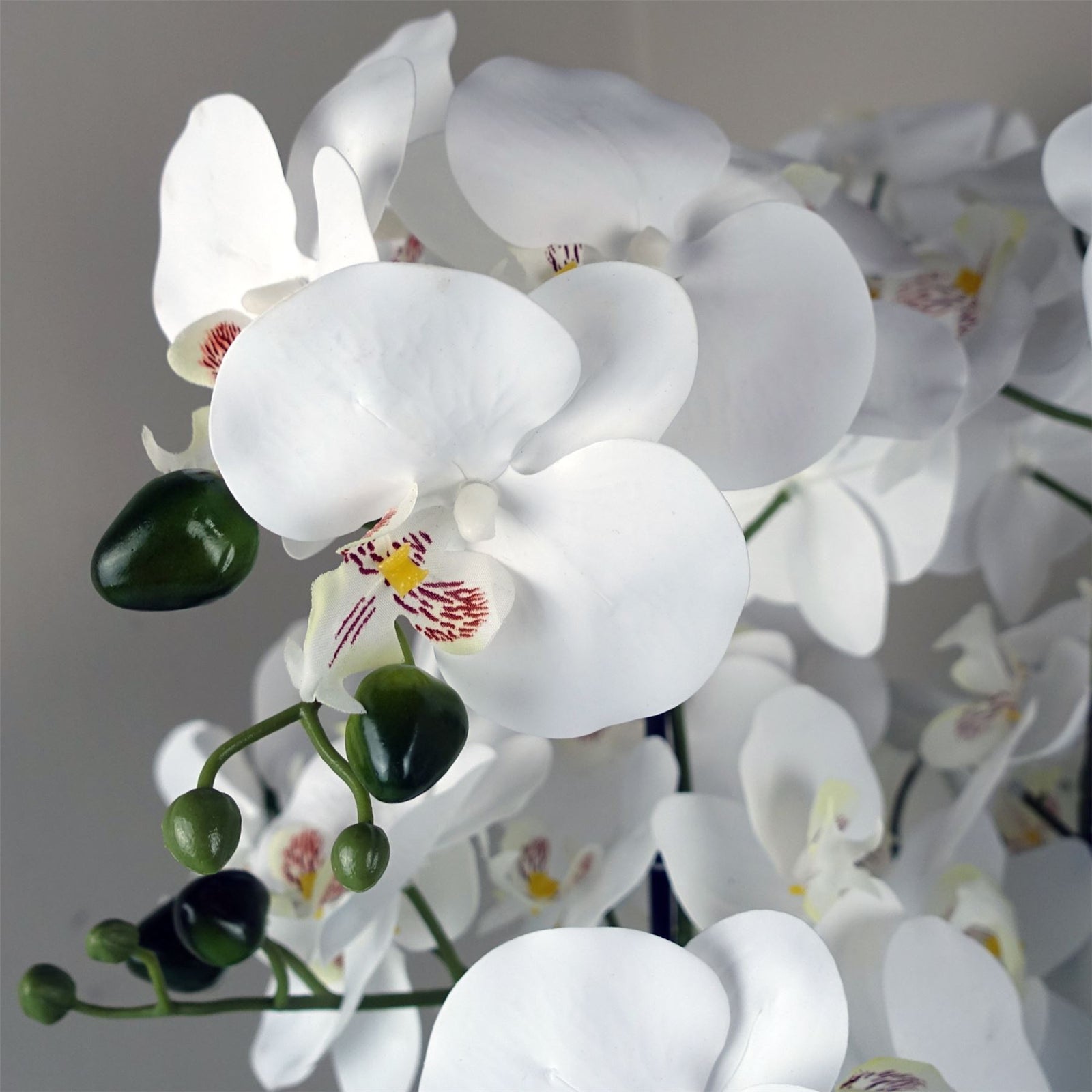 60cm Orchid Artificial White Gold Ceramic Planter