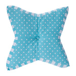 Polka Dots Star Shaped Floor Cushion | Blue