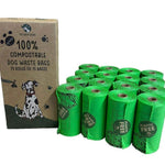 Compostable Dog Waste Bags - 4 X 4 Rolls Of 15 Bags - 240 Bags