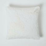 Soft Touch Faux Fur Filled Cushion | 45cm x 45cm | Cream