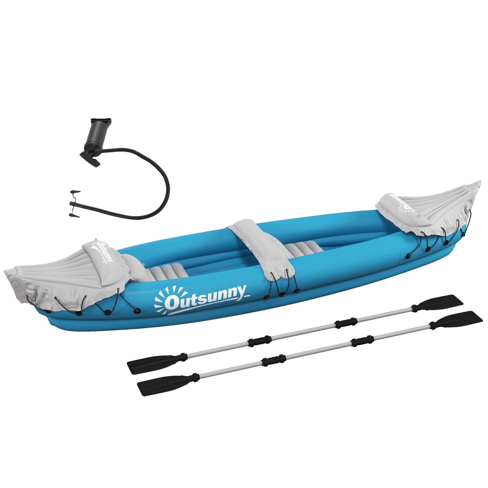 2-person Kayak, Air Pump, Oars, Blue | Blue