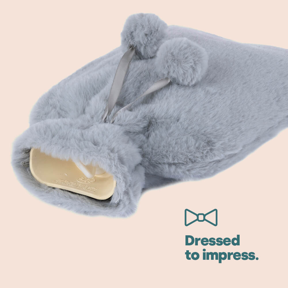 Plush Hot Water Bottle | Gray