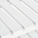 3-tier Shoe Rack Wood Frame Slatted Shelves Hygienic Storage | One Size | White