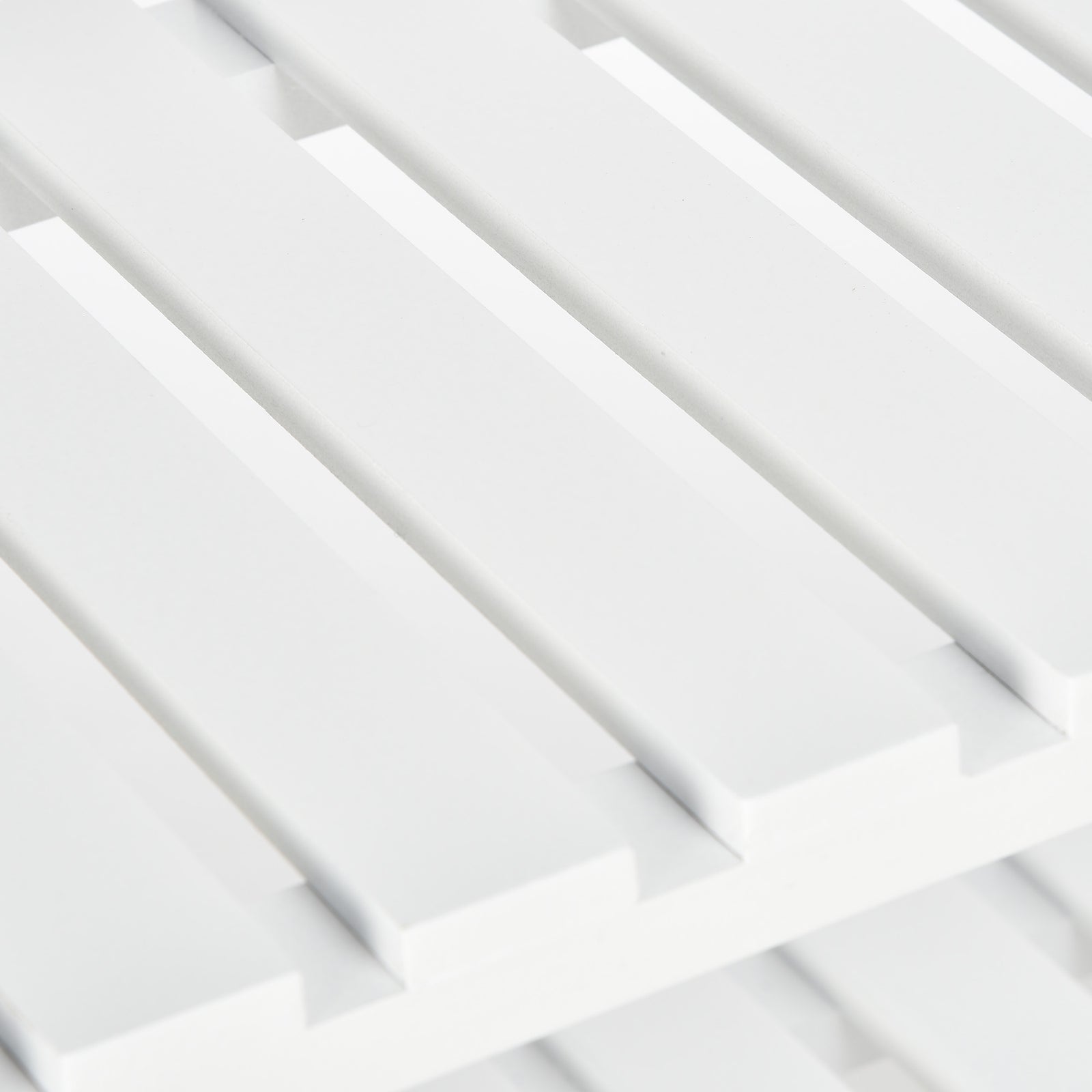 3-tier Shoe Rack Wood Frame Slatted Shelves Hygienic Storage | One Size | White