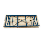 3 Pcs Picnic Table Set Rustic Wooden Folding Garden Benches Table Set