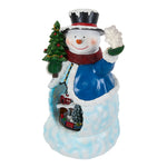 Christmas Xmas Snowman Music Box Ornament With Lights