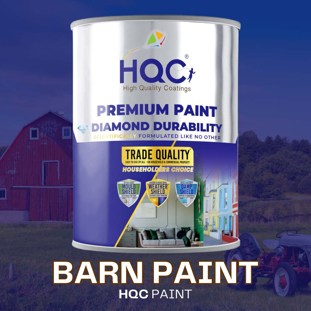 HQC Paint Barn Paint - Long-lasting Barn, Shed, Fence And All Other Wood Protection