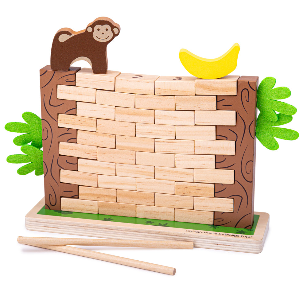 Wooden Jungle Crash Game, Tumble Tower Game