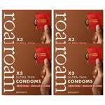 12x Medium Brown Condom For Safer Sex & Contraception (3x4 Pk)