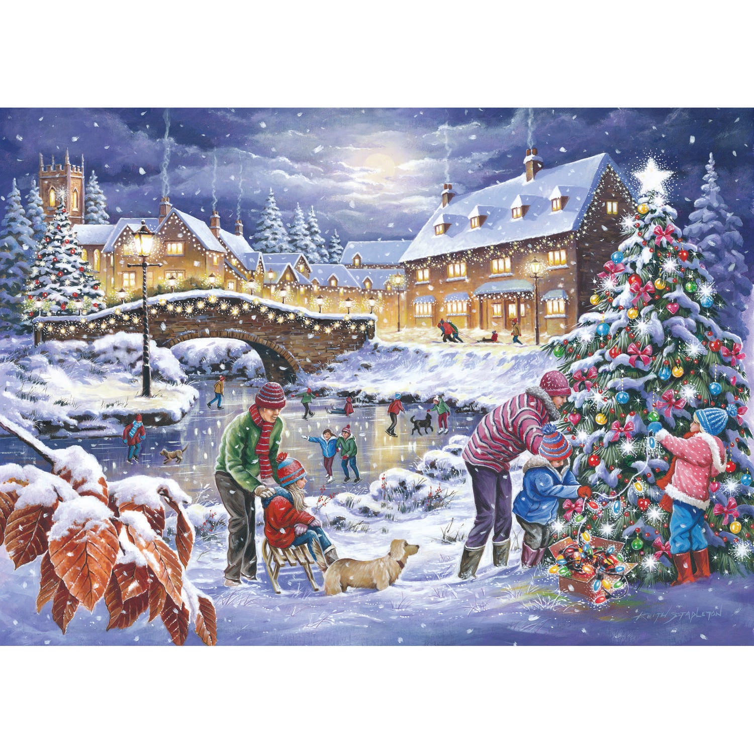 Twinkling Lights Jigsaw - Big 250 Piece Jigsaw Puzzle For Adults & Kids, With Extra Large Pieces