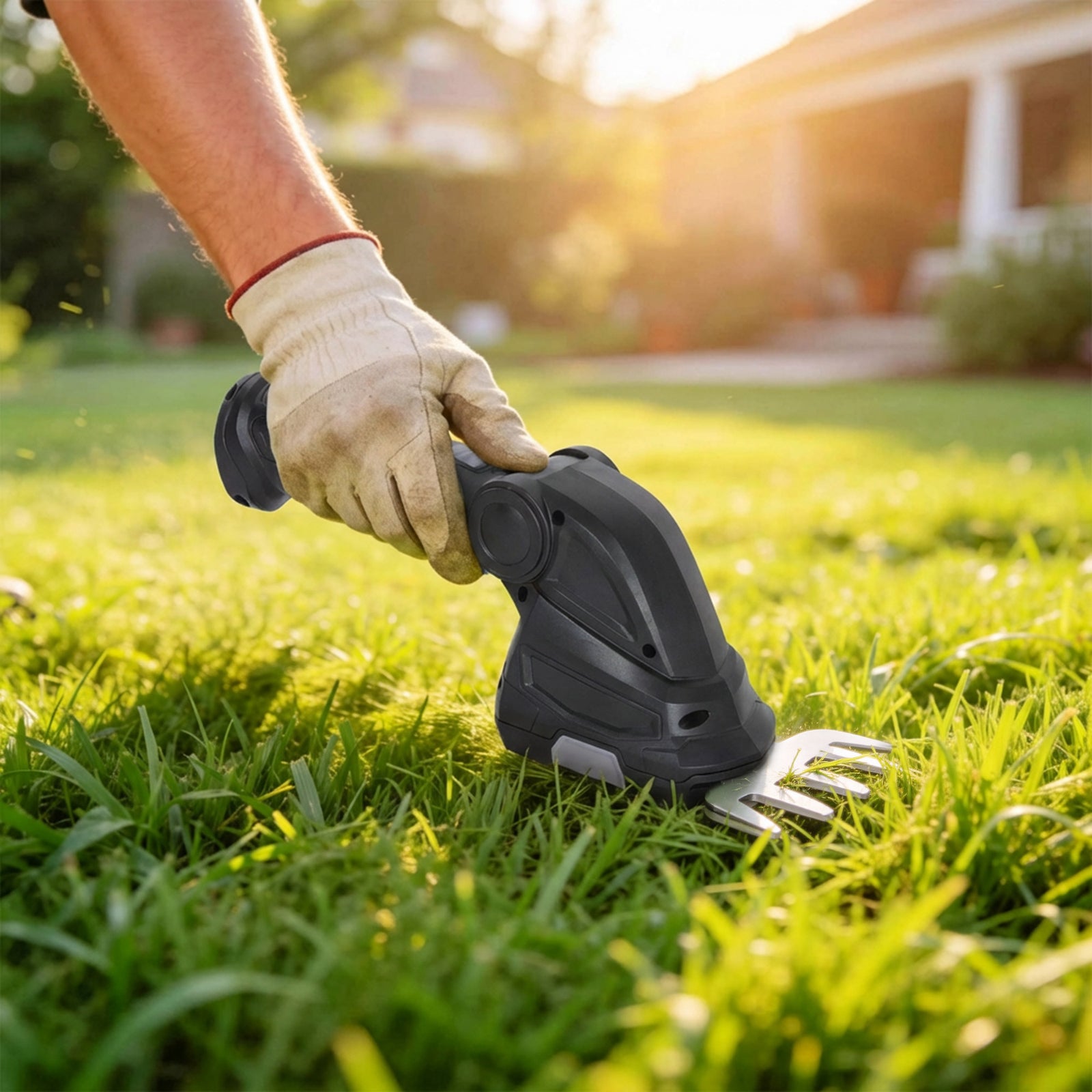 2-in-1 Cordless Hedge Trimmer & Grass Shear With 2000mah Batteries
