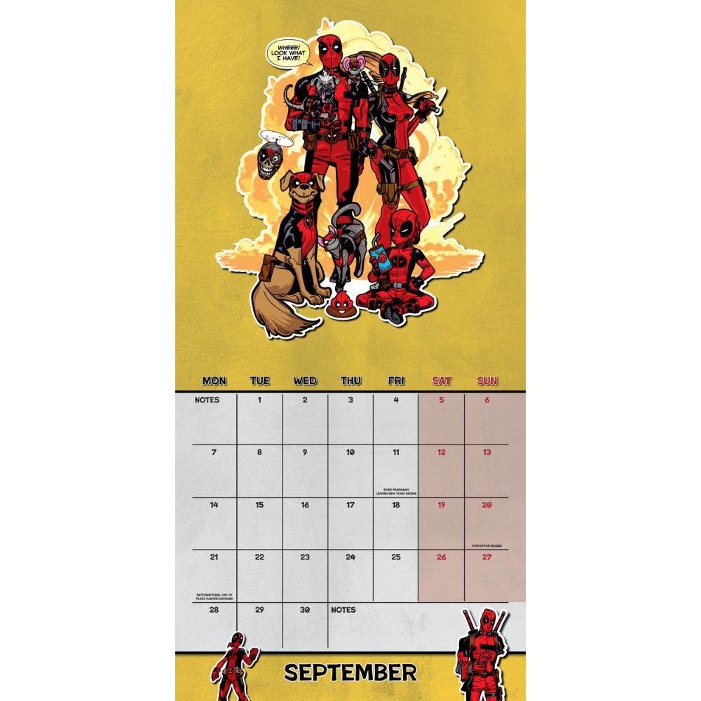 Deadpool 2026 Square Calendar Official Product