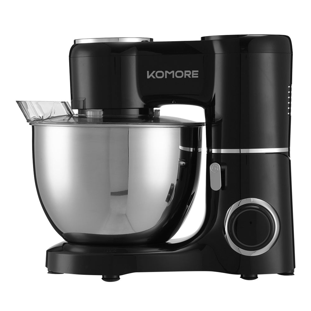 1500w 8l Household Stand Mixer With Stainless Steel Bowl – Includes Whisk, Beater & Dough Hook, Adjustable Speed & Splash Guard