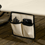 2 Piece Folding Sun Loungers With Adjustable Backrest | Brown