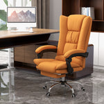 Massage Office Chair W/ Arm Footrest | Orange