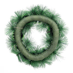 32cm Snow Flocked Christmas Artificial Wreath With Classical Xmas Ornaments