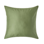 Organic Cotton European Size Pillowcase 400 Tc | 80cm x 80cm | Moss Green