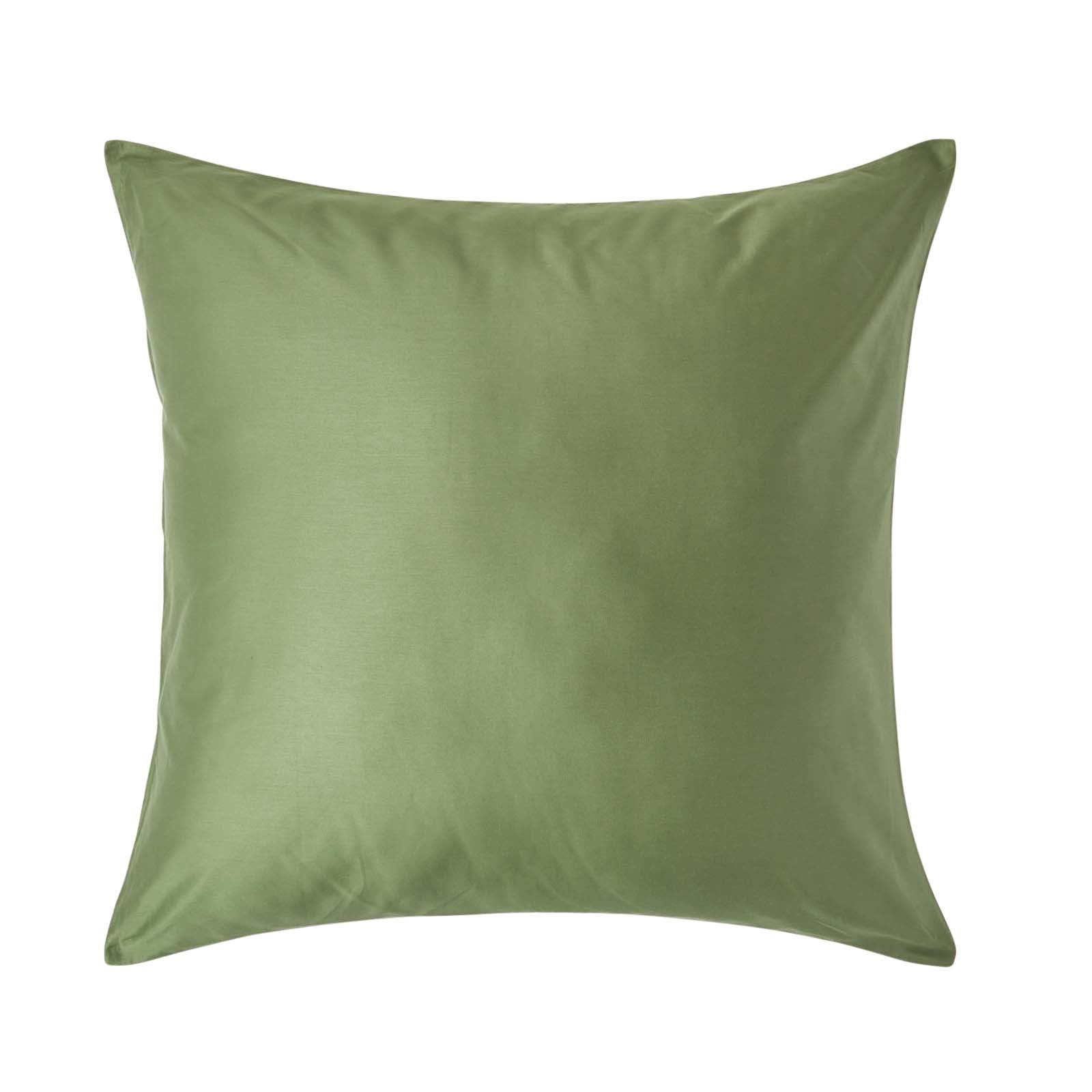 Organic Cotton European Size Pillowcase 400 Tc | 80cm x 80cm | Moss Green